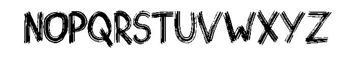 Inky Paint Stroke By Sq Regular Font UPPERCASE