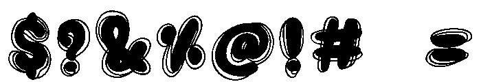 Inky Swirl Font OTHER CHARS
