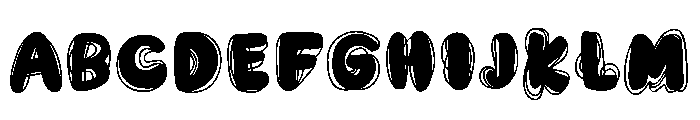 Inky Swirl Font UPPERCASE