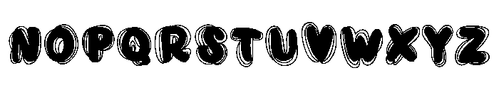 Inky Swirl Font UPPERCASE