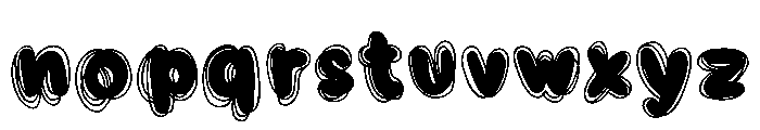 Inky Swirl Font LOWERCASE