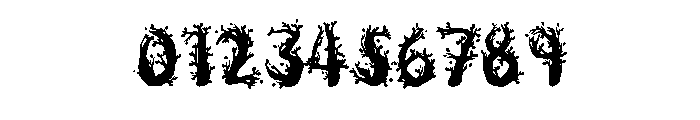 Inky Trees By Squeeb Cr Regular Font OTHER CHARS