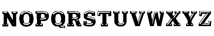 Inlet Regular Font UPPERCASE