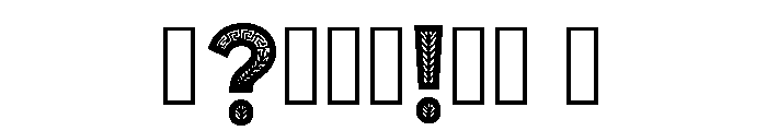 Inman Regular Font OTHER CHARS