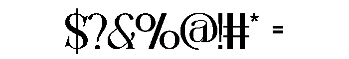 Intimate Font OTHER CHARS