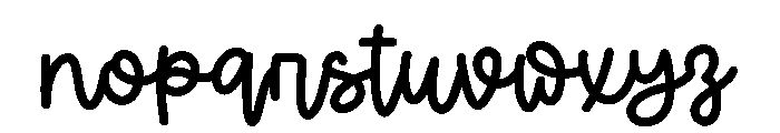 Introvert Script Font LOWERCASE
