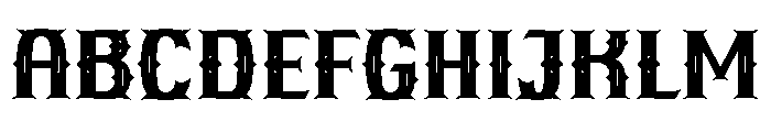 Intruder Thugs Font UPPERCASE