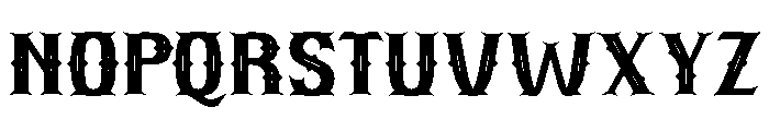 Intruder Thugs Font UPPERCASE