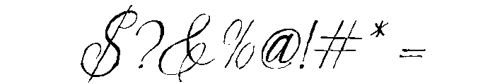 inkvera script Regular Font OTHER CHARS