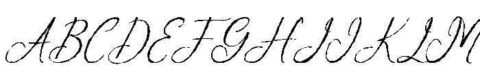 inkvera script Regular Font UPPERCASE
