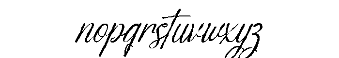 inkvera script Regular Font LOWERCASE