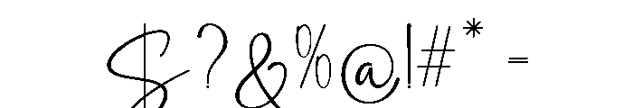 intheline-Regular Font OTHER CHARS