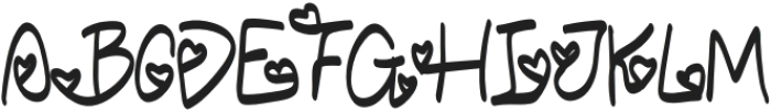 IN LOVE Regular otf (400) Font UPPERCASE