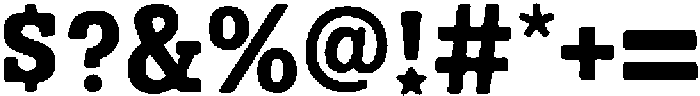 INKORA BLOCK Regular otf (400) Font OTHER CHARS