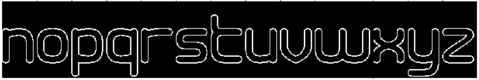 INSERT COIN-Hollow-Inverse otf (400) Font LOWERCASE