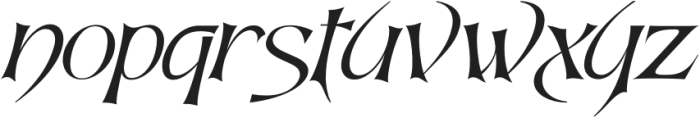 INTRICATE NARRATIVE REGULAR ITALIC otf (400) Font LOWERCASE