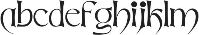 INTRICATE NARRATIVE REGULAR otf (400) Font LOWERCASE