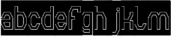 INVISIBLE THOUGHTS-Hollow-Inver otf (400) FONT