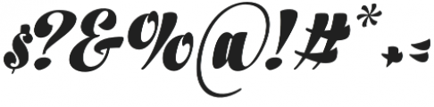 In And Out Black Italic otf (900) Font OTHER CHARS
