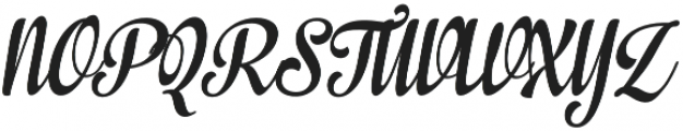 In And Out Regular Italic otf (400) Font UPPERCASE