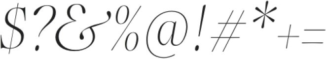 Incognia-Italic otf (400) Font OTHER CHARS