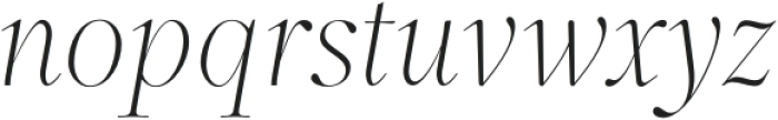 Incognia-Italic otf (400) Font LOWERCASE