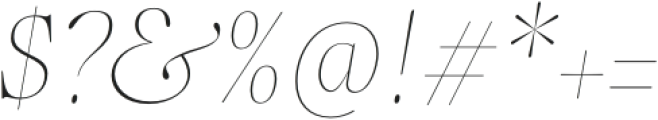 Incognia Light Italic otf (300) Font OTHER CHARS