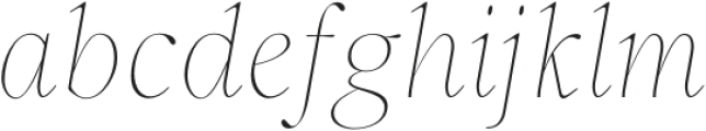 Incognia Light Italic otf (300) Font LOWERCASE