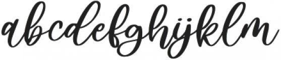 IncredibleHolidayRegular otf (400) Font LOWERCASE