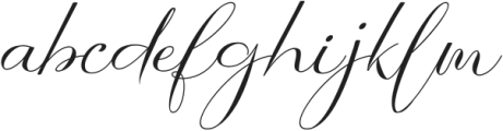 Indah Signature Regular otf (400) Font LOWERCASE