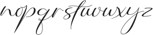 Indah Signature Regular otf (400) Font LOWERCASE