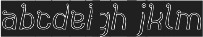 India Hair Style-Hollow-Inverse ttf (400) Font LOWERCASE