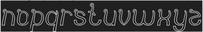 India Hair Style-Hollow-Inverse ttf (400) Font LOWERCASE