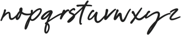 Indie Signature otf (400) Font LOWERCASE