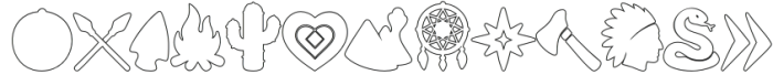 Indigenous Dingbats Regular otf (400) FONT