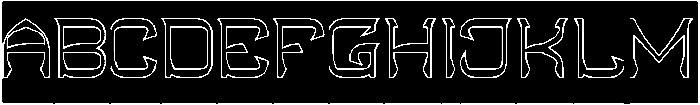 Indigenous People-Hollow-Invers otf (400) Font UPPERCASE