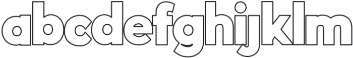 Indigo Outline Font Regular otf (400) Font LOWERCASE
