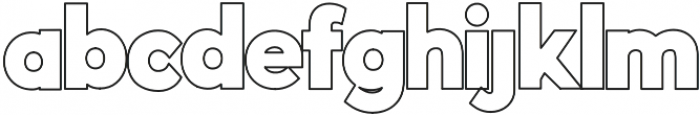 Indigo Outline Font otf (400) Font LOWERCASE