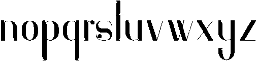 Indigo Regular otf (400) Font LOWERCASE