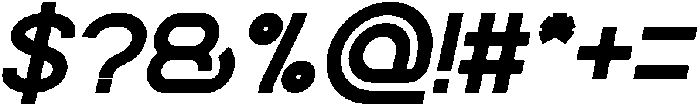 Indonesia Bold Italic otf (700) Font OTHER CHARS