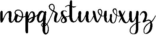 Indulgence otf (400) Font LOWERCASE
