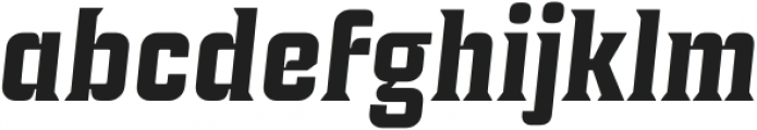 Industria Serif Bold Italic otf (700) Font LOWERCASE