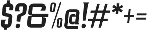 Industria Serif Cnd Medium Italic otf (500) Font OTHER CHARS