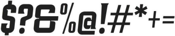 Industria Serif Cnd Semi Italic otf (400) Font OTHER CHARS