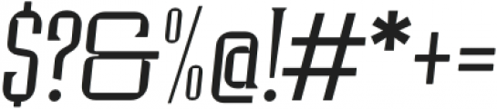 Industria Serif Cnd Thin Italic otf (100) Font OTHER CHARS