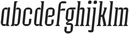 Industria Serif Cnd Thin Italic otf (100) Font LOWERCASE