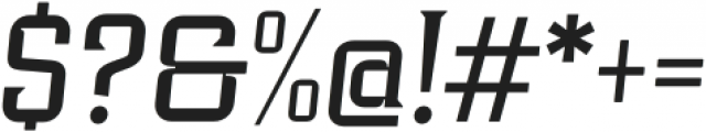 Industria Serif Italic otf (400) Font OTHER CHARS