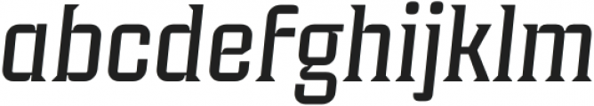 Industria Serif Italic otf (400) Font LOWERCASE