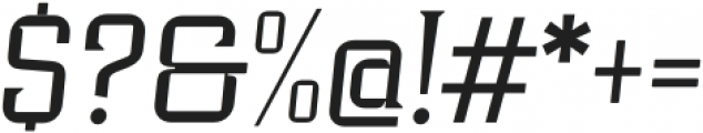 Industria Serif Light Italic otf (300) Font OTHER CHARS