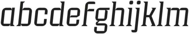 Industria Serif Light Italic otf (300) Font LOWERCASE